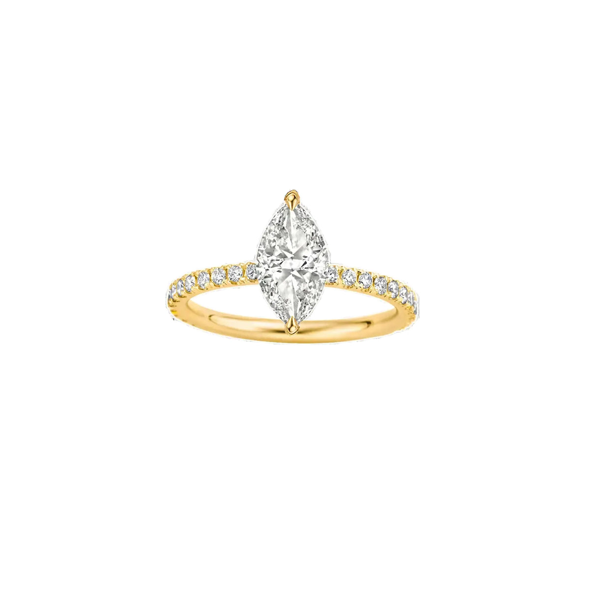 Classica Marquise Pave Diamond Ring