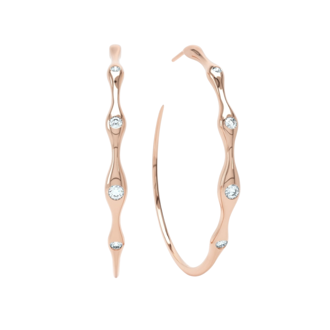 Faye Diamond Hoop Earrings