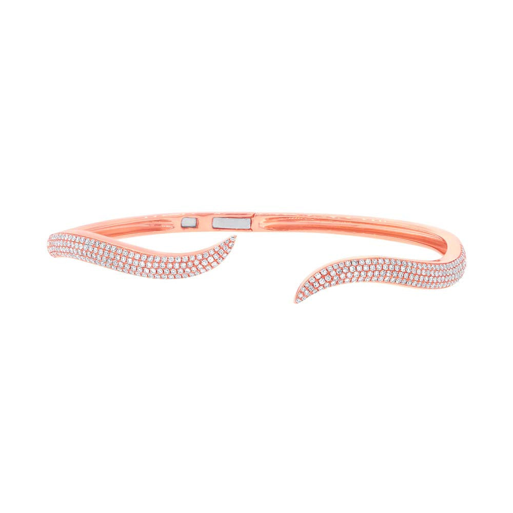 WAVE DIAMOND BANGLE