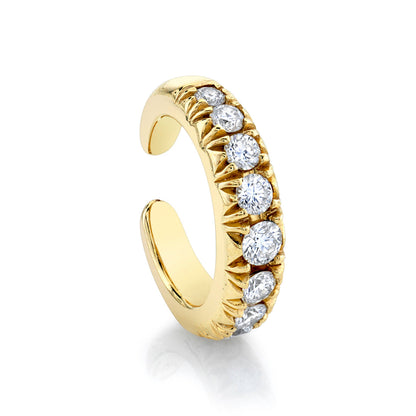 Graduated Diamond Ear Cuff