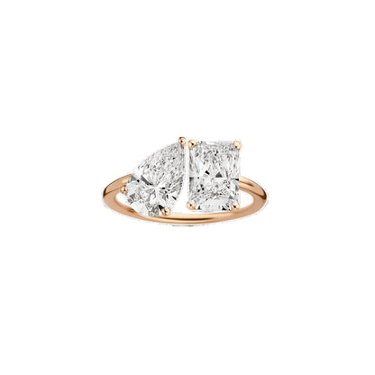 Amelia Moi Et Toi (Pear/Radiant) Diamond Ring