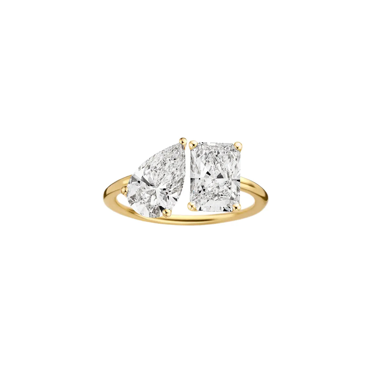 Amelia Moi Et Toi (Pear/Radiant) Diamond Ring