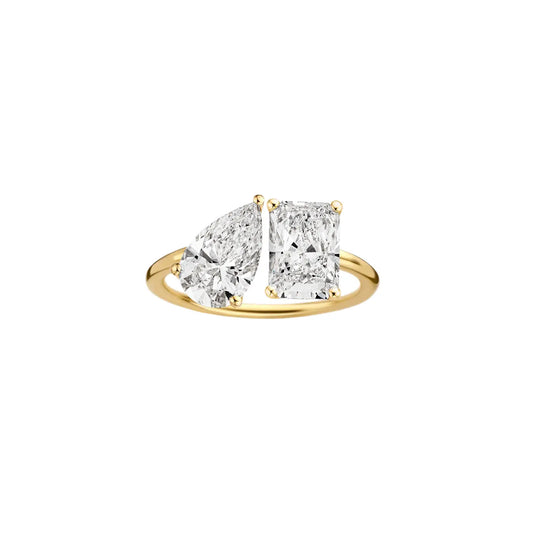 Amelia Moi Et Toi (Pear/Radiant) Diamond Ring