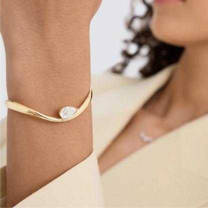 Astra Floating Pear Bangle