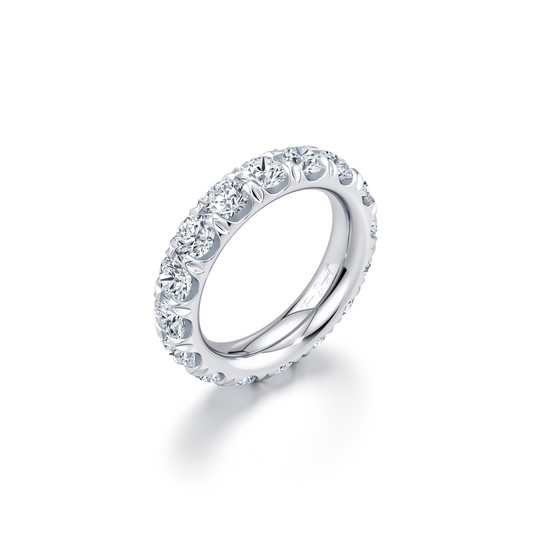 Round Diamond Eternity Band 30 pointers