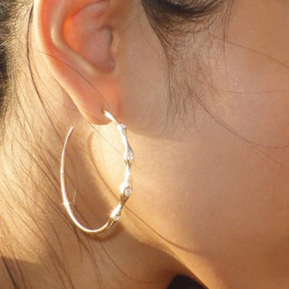 Faye Diamond Hoop Earrings