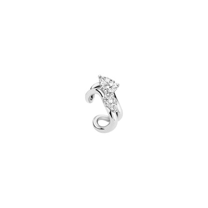 Cici Duo Pear Diamond Ear Cuff