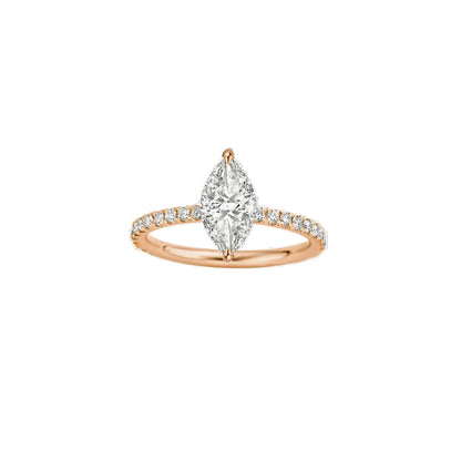 Classica Marquise Pave Diamond Ring