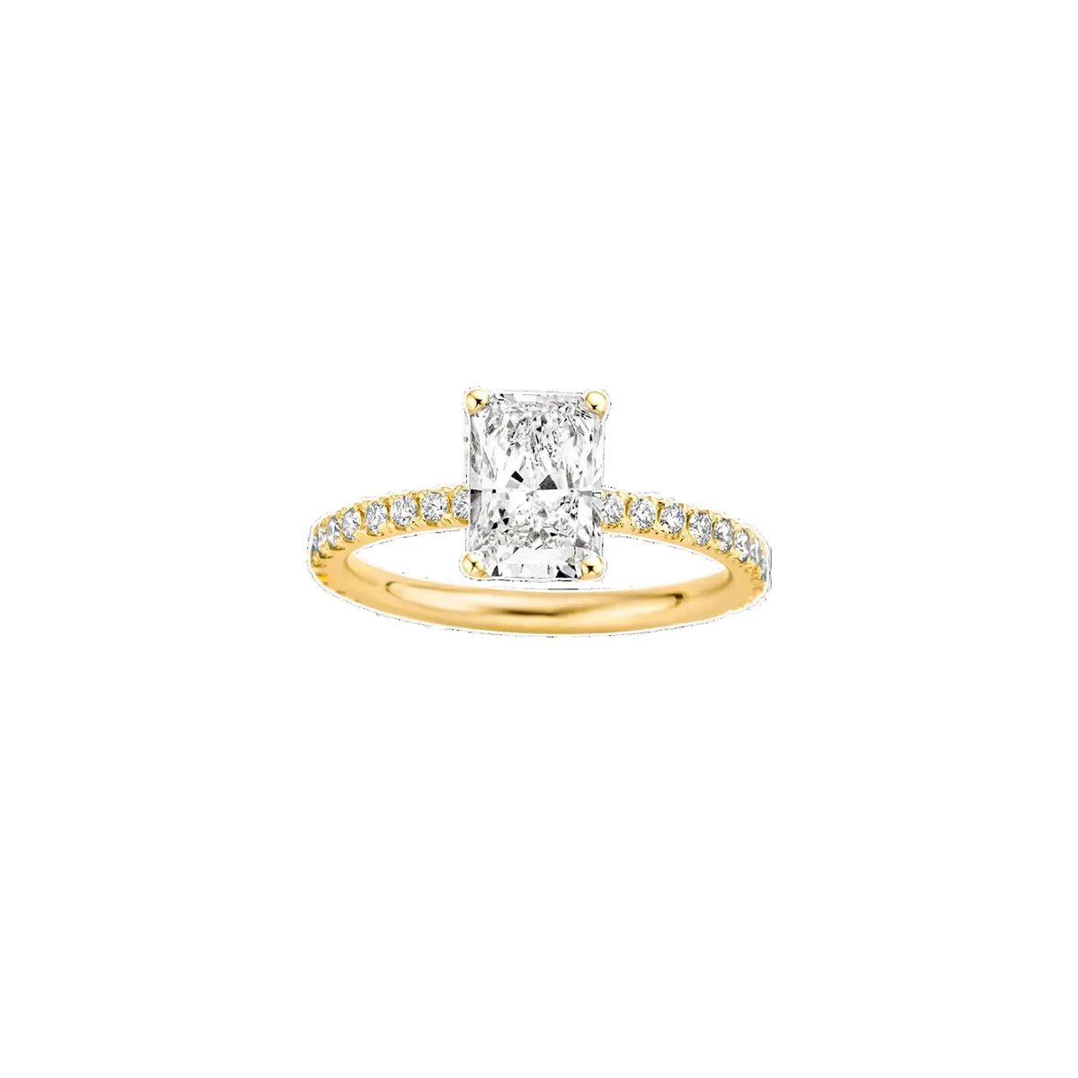 Classica Radiant Diamond Pave Ring