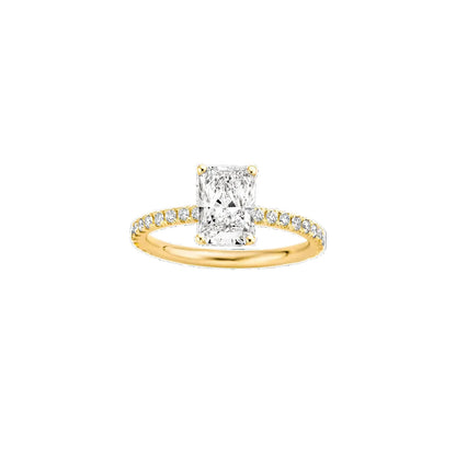 Classica Radiant Diamond Pave Ring