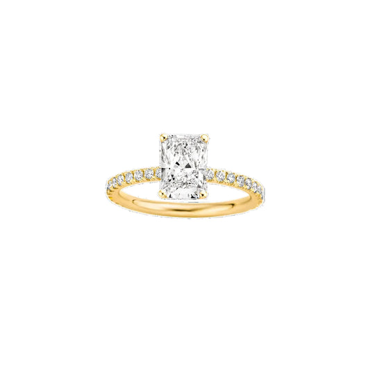 Classica Radiant Diamond Pave Ring
