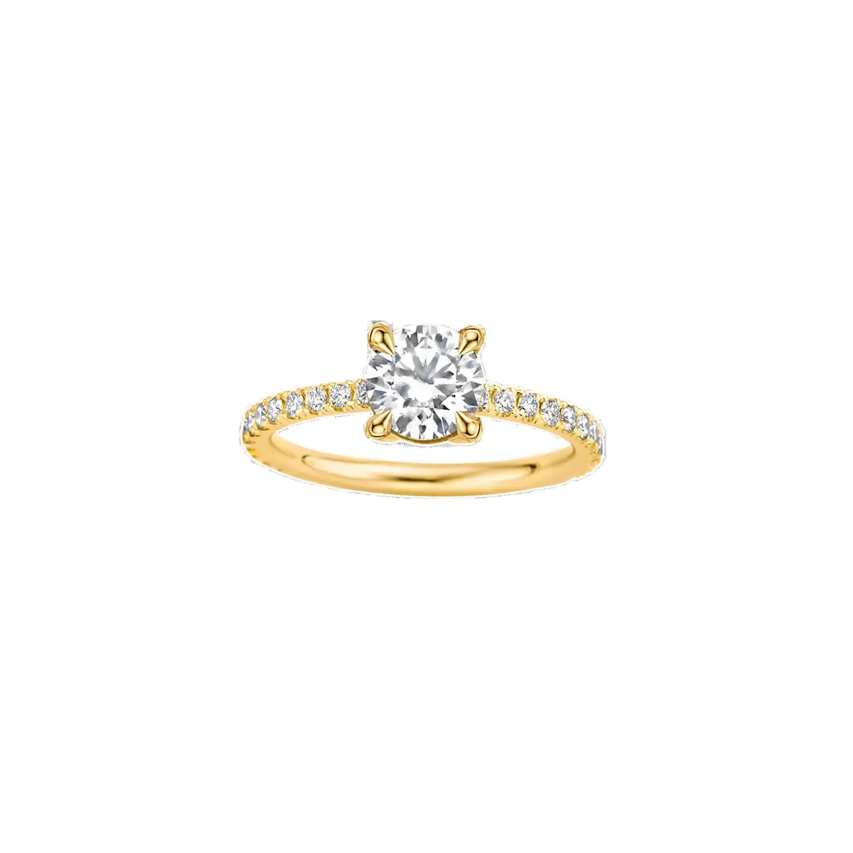 Classica Round Diamond Pave Ring