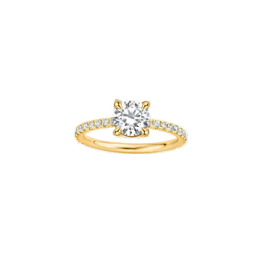 Classica Round Diamond Pave Ring