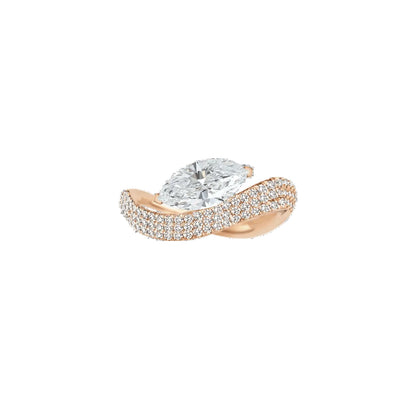 Elora Marquise Pave Diamond Ring