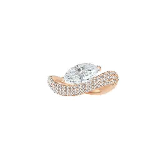 Elora Marquise Pave Diamond Ring