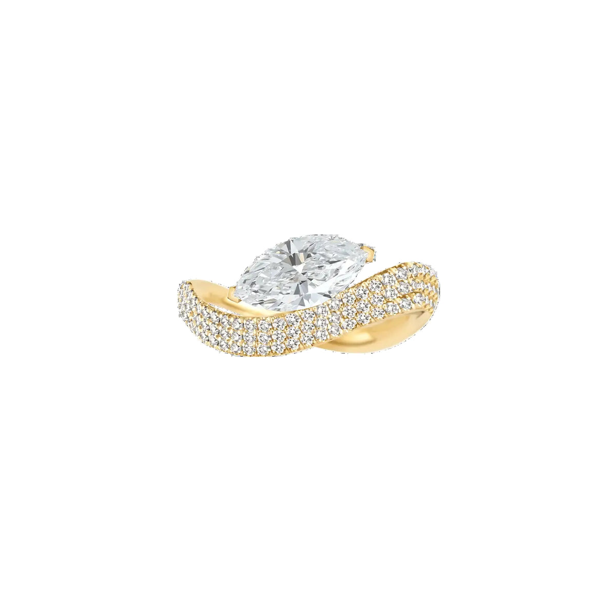Elora Marquise Pave Diamond Ring