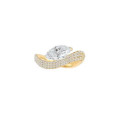 Elora Marquise Pave Diamond Ring