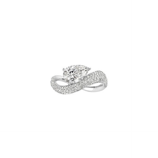 Elora Pear Pave Diamond Ring