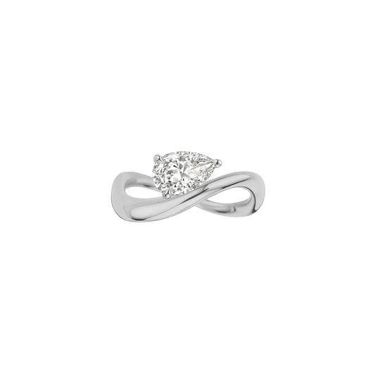 Evara Pear Diamond Ring