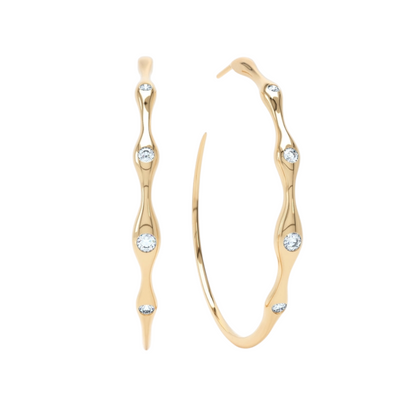 Faye Diamond Hoop Earrings