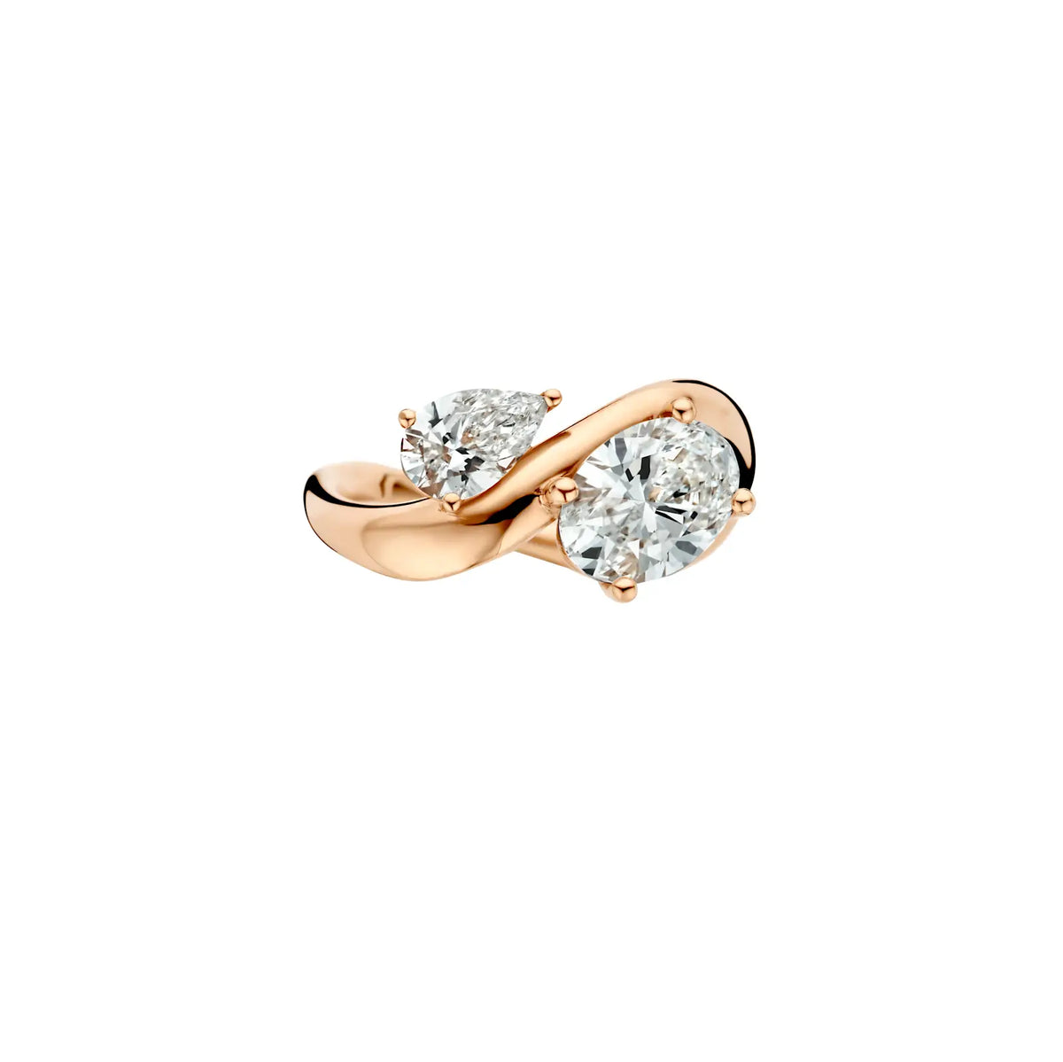 Inara Pear & Oval Diamond Ring