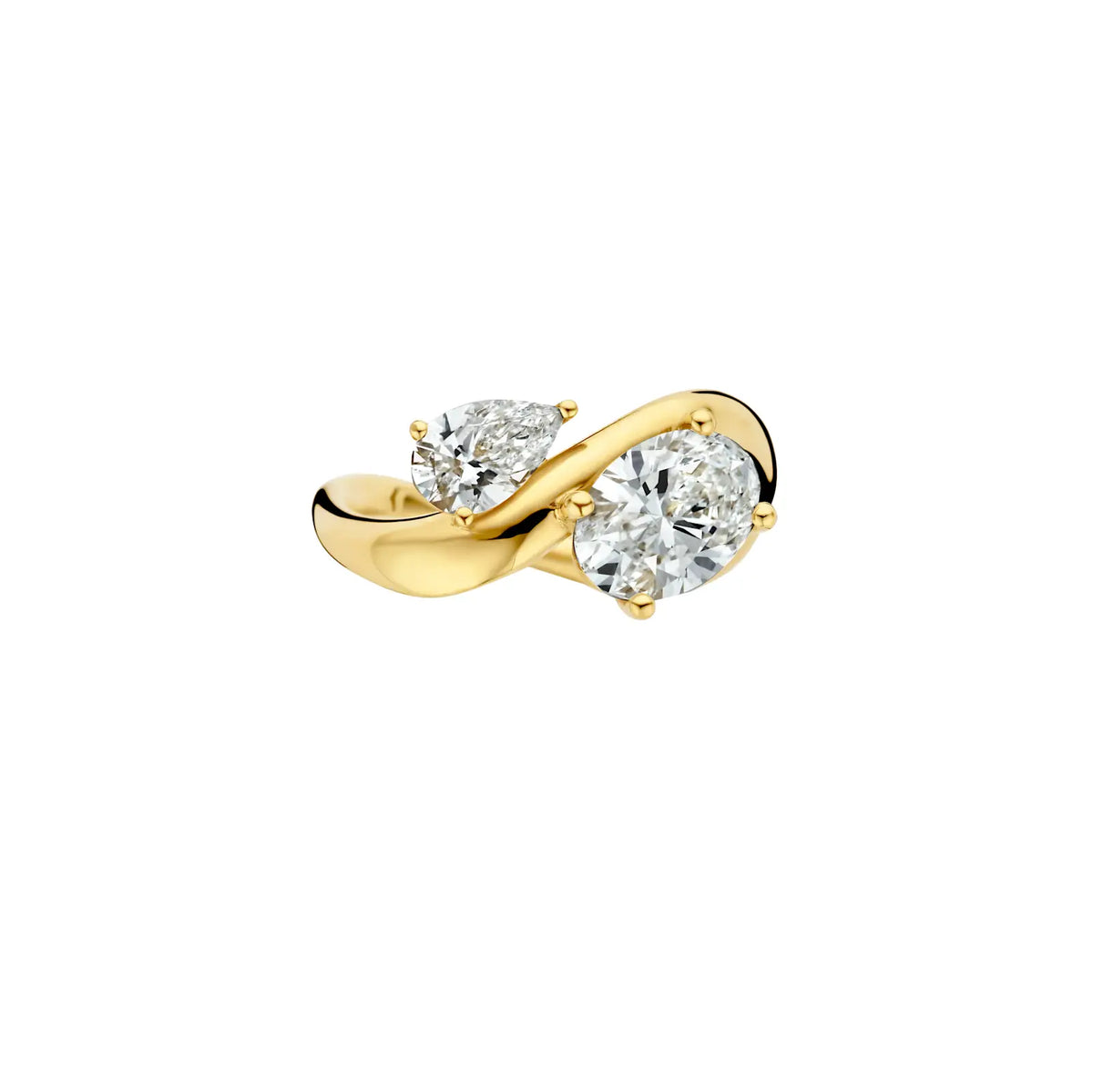 Inara Pear & Oval Diamond Ring