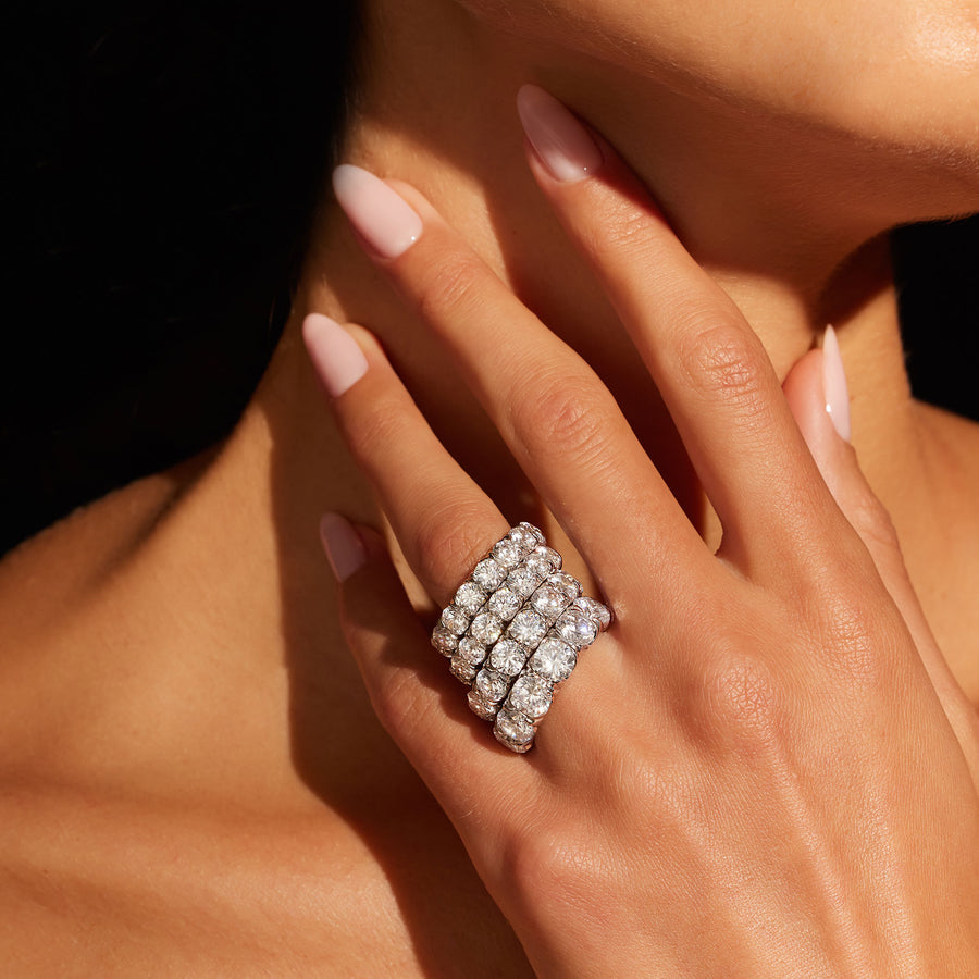 Round Diamond Eternity Band 50 pointers