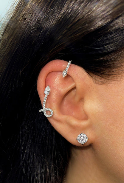 Lola Spear Pear Diamond Ear Cuff
