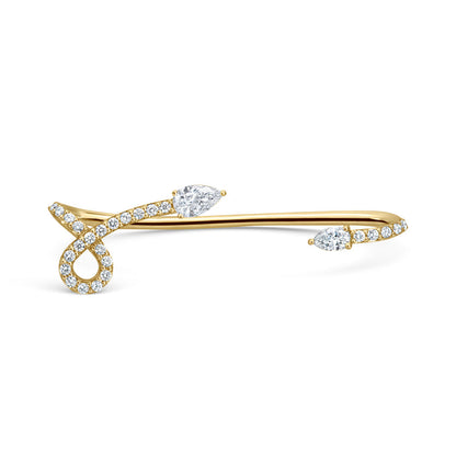 Lola Spear Pear Diamond Ear Cuff