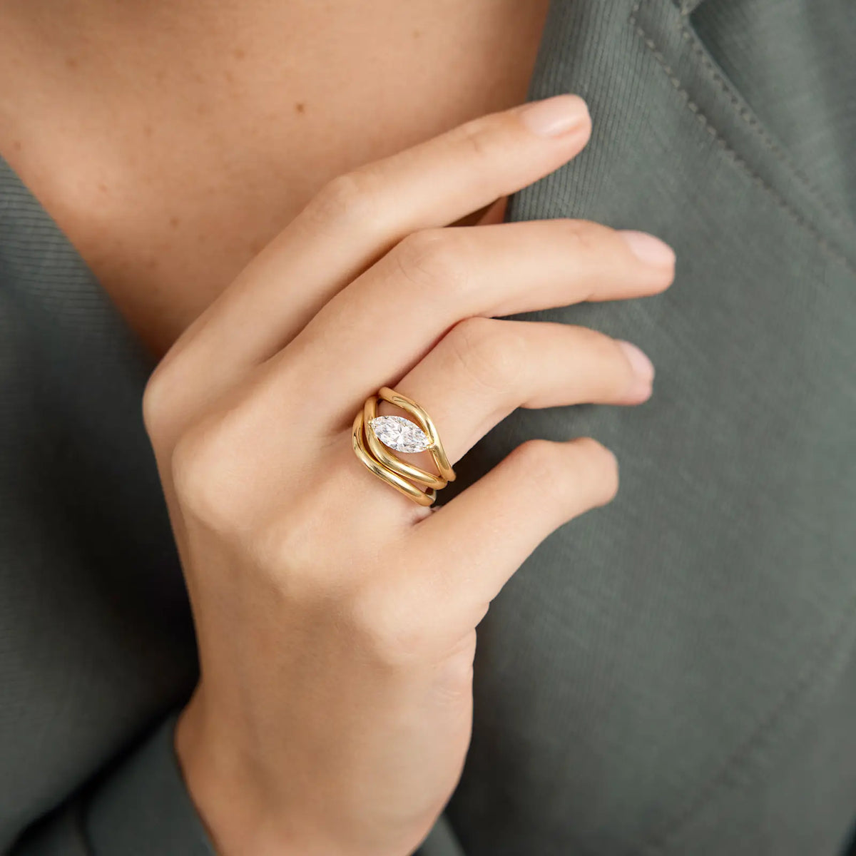 Navara Marquise Diamond Ring