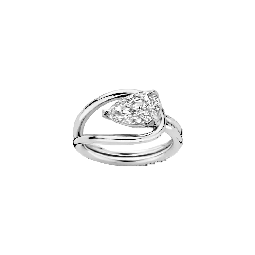 Oryn Pear Diamond Ring