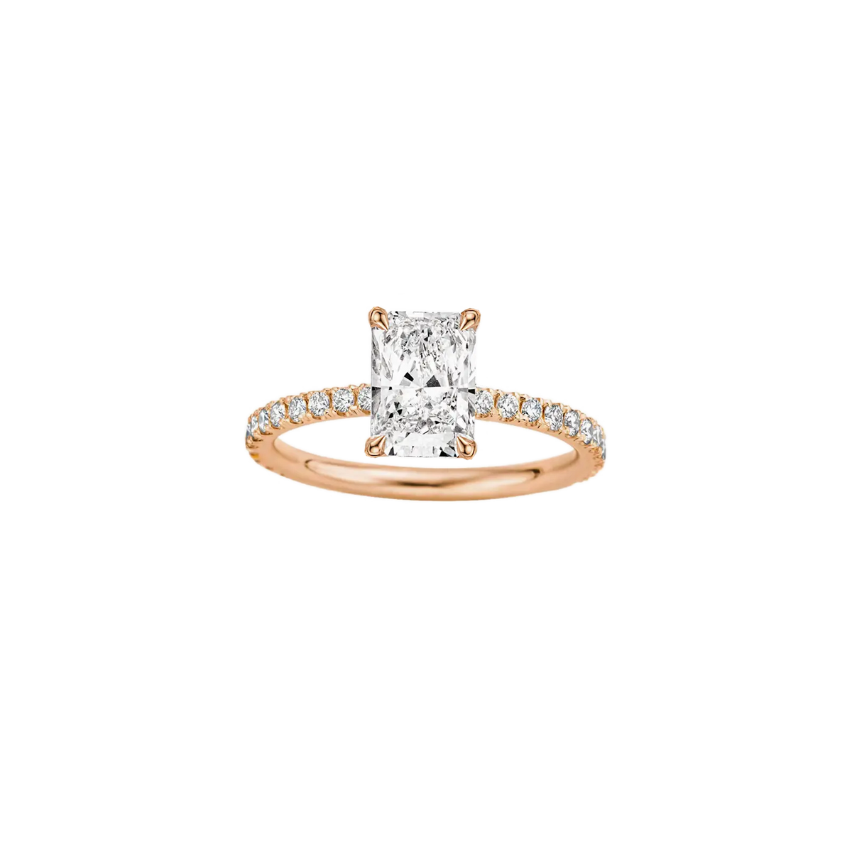 Classica Radiant Diamond Pave Ring