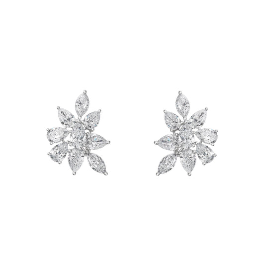 Diamond Cluster Earrings