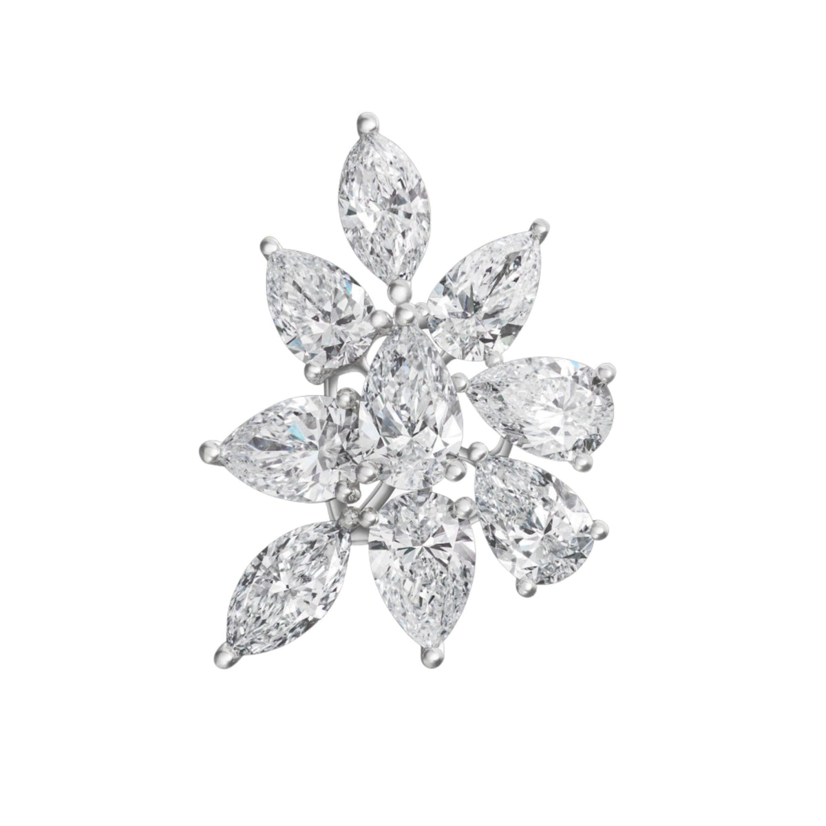 Diamond Cluster Earrings