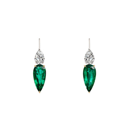 Emerald & Diamond Earrings