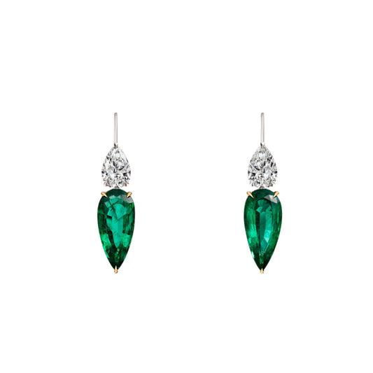 Emerald & Diamond Earrings