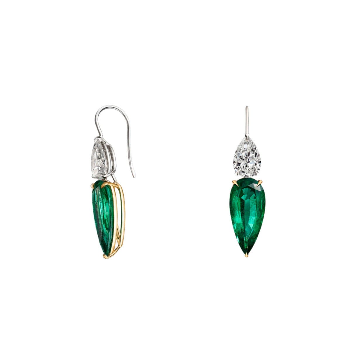 Emerald & Diamond Earrings
