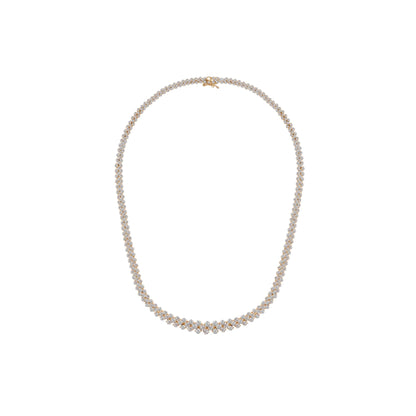 Three Row Diamond Necklace