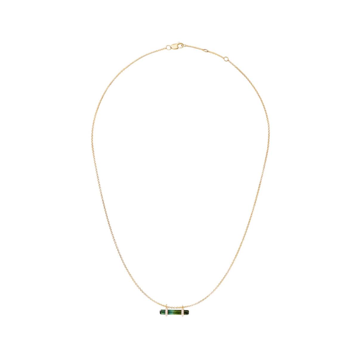 Tourmaline & Diamond Pendant