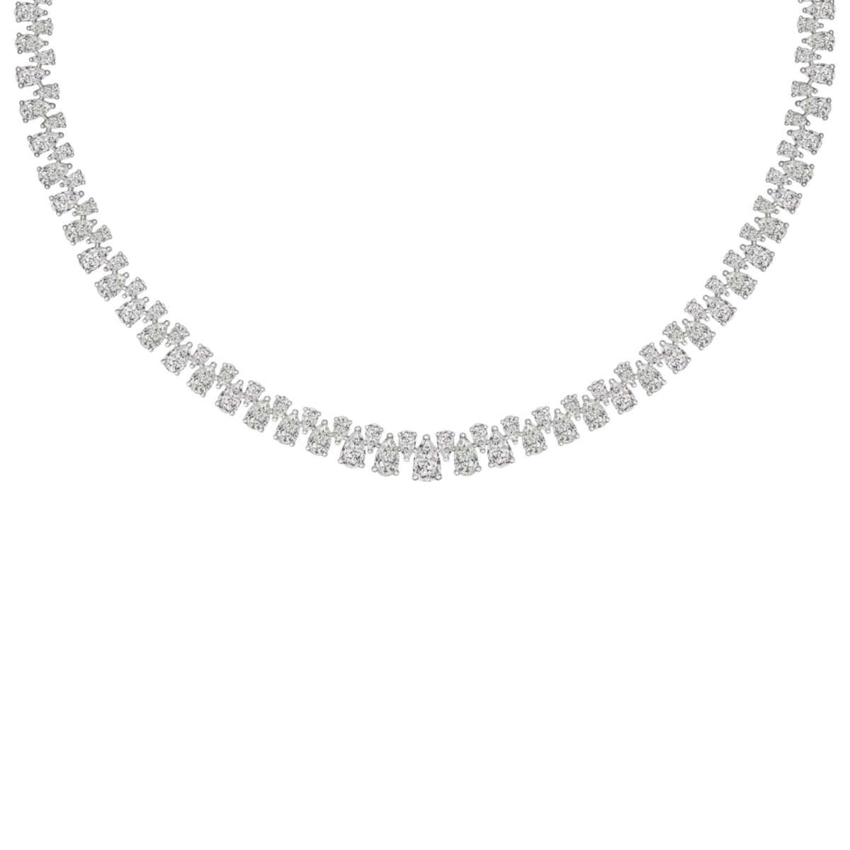 Riviera Pear Shape Diamond Necklace