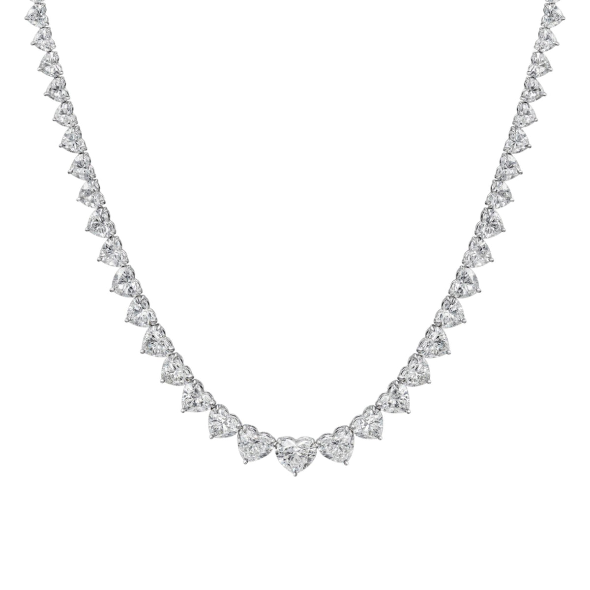 Riviera Heart Shape Diamond Necklace