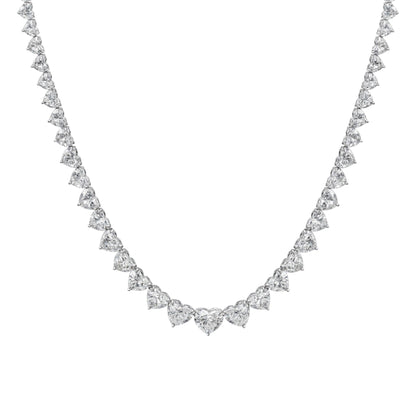 Riviera Heart Shape Diamond Necklace