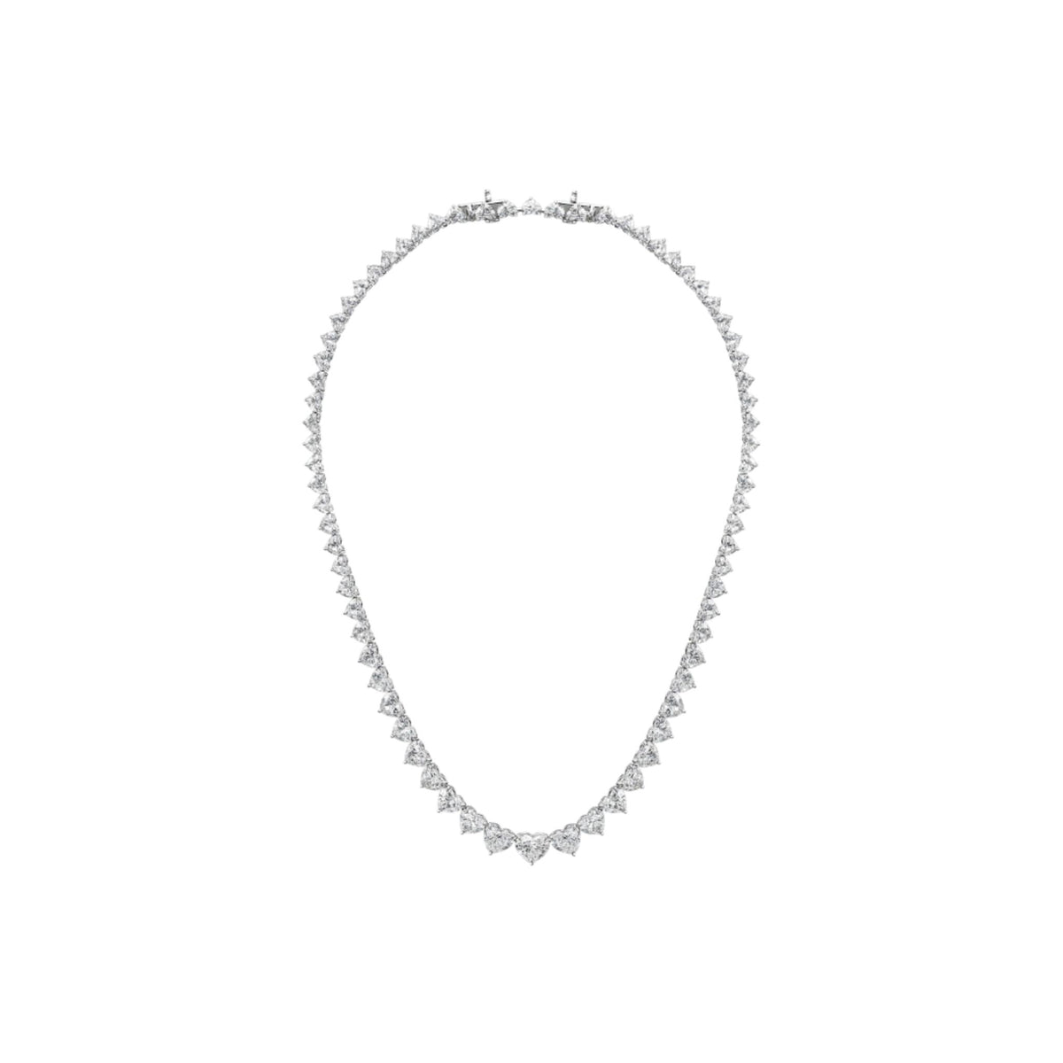 Riviera Heart Shape Diamond Necklace