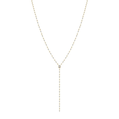 Mixed Diamond Drop Necklace