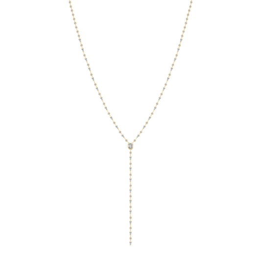 Mixed Diamond Drop Necklace