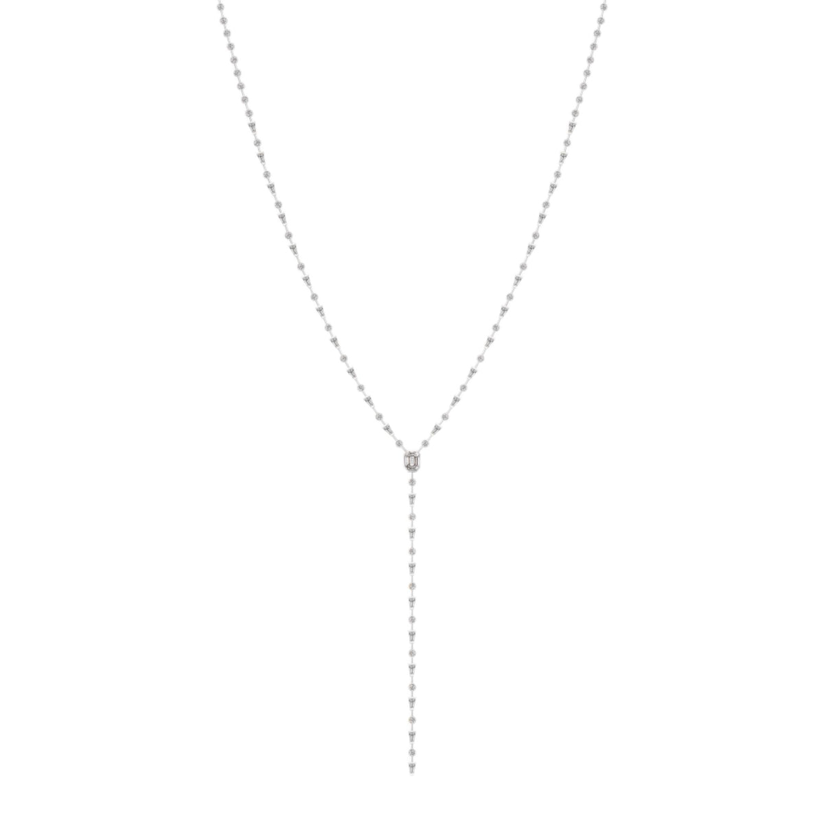 Mixed Diamond Drop Necklace