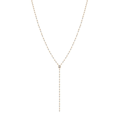 Mixed Diamond Drop Necklace