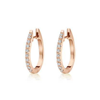 Remy Hoop Pave Diamond Huggies
