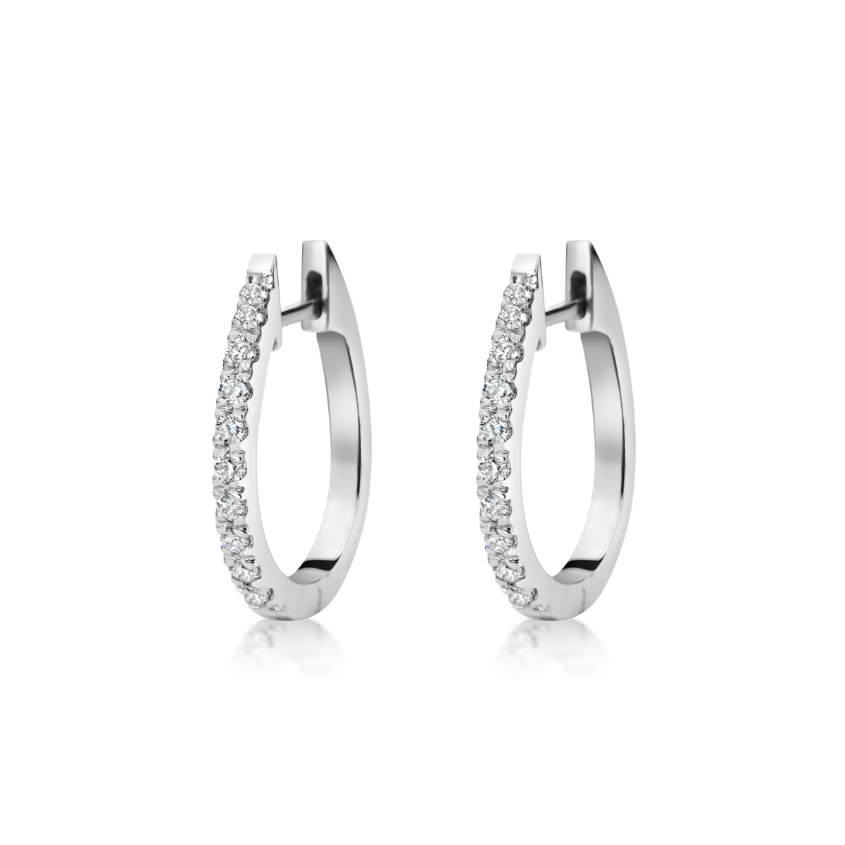 Remy Hoop Pave Diamond Huggies