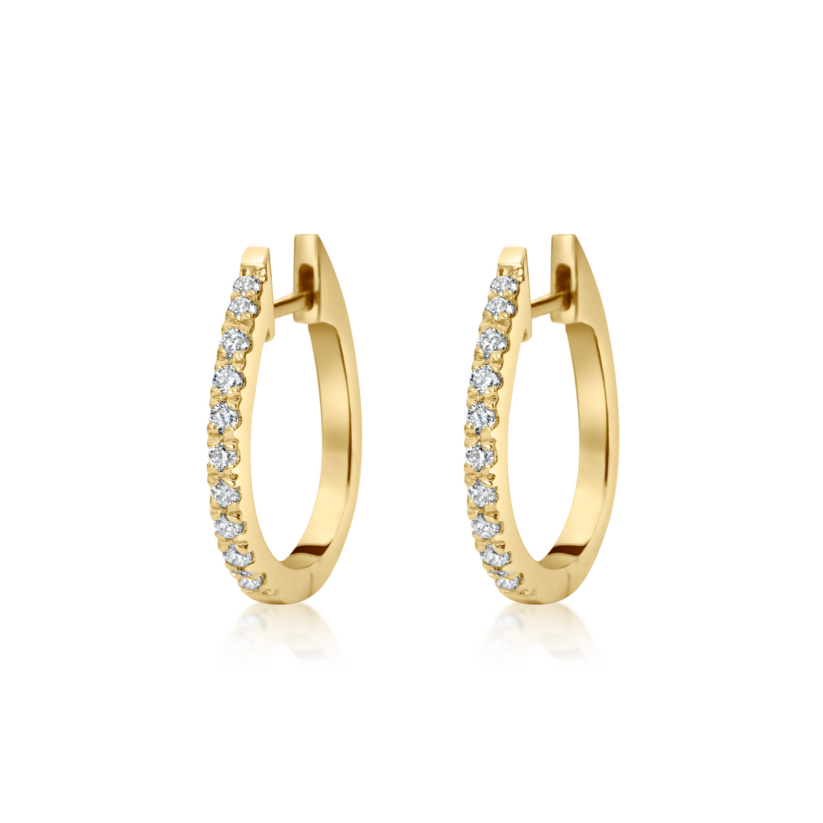 Remy Hoop Pave Diamond Huggies